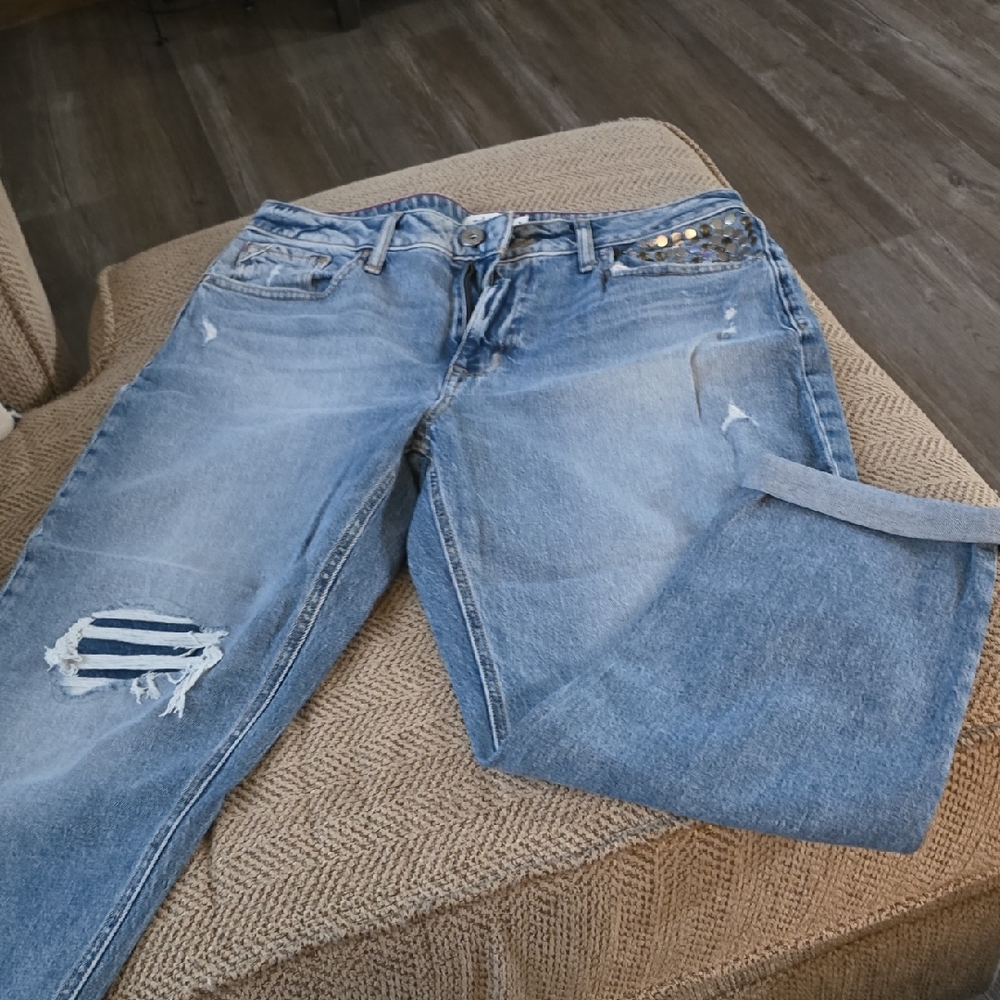 Maurices Blue Boyfriend Jeans Classic Denim